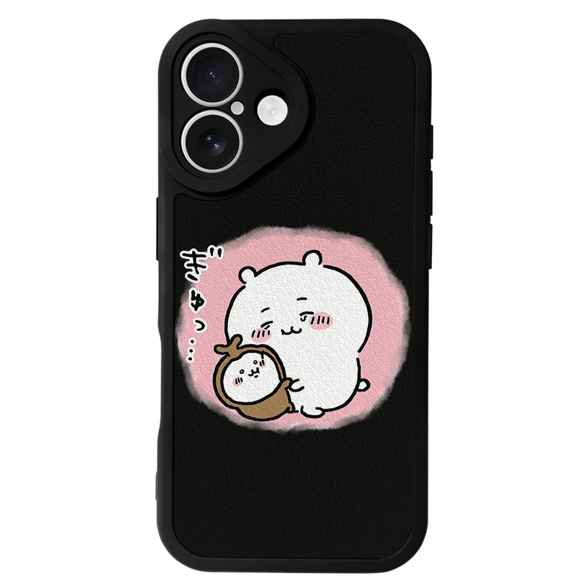 （画像用） ちいかわ ちいかわ Chii-kawa chiikawa 【iPhone 16シリーズ対応】シリコンスマホケース（レザー調） 材質：シリコン